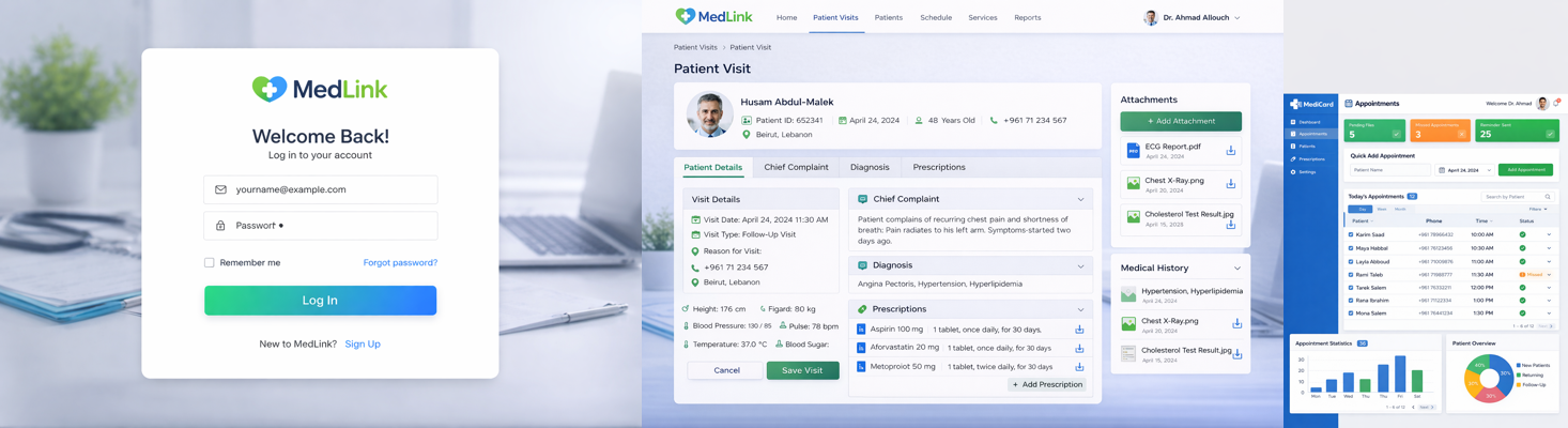 MedLink dashboard preview